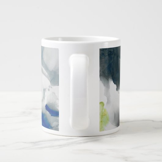 Ephemeral - Blue & Gray Jumbo-Tasse (Rückseite)