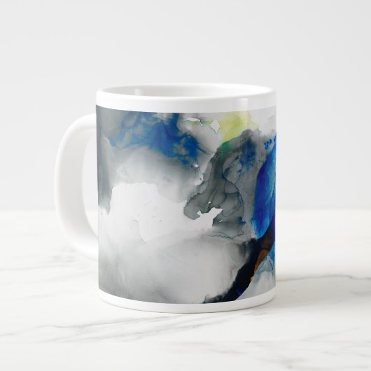Ephemeral - Blue & Gray Jumbo-Tasse (Vorderseite Links)