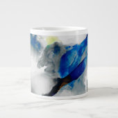 Ephemeral - Blue & Gray Jumbo-Tasse (Vorderseite)