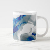 Ephemeral - Blue & Gray Jumbo-Tasse (Rechts)