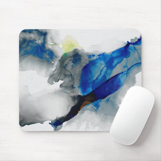 Ephemeral - Blue & Gray Mousepad (Mit Mouse)