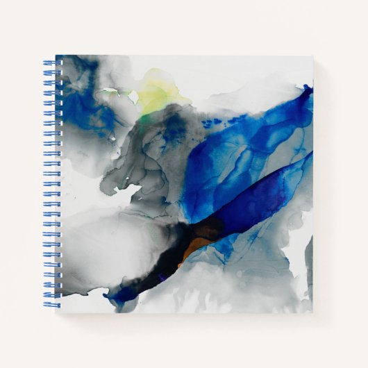 Ephemeral - Blue & Gray Notizblock (Vorderseite)