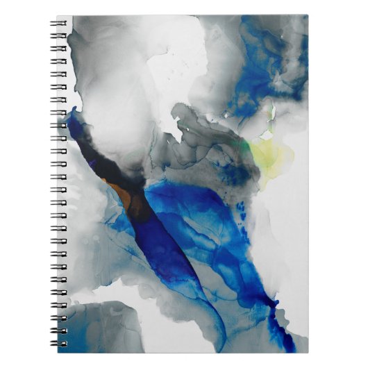 Ephemeral - Blue & Gray Notizblock (Vorderseite)