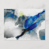 Ephemeral - Blue & Gray Postkarte (Vorderseite)