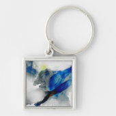 Ephemeral - Blue & Gray Schlüsselanhänger (Vorne)