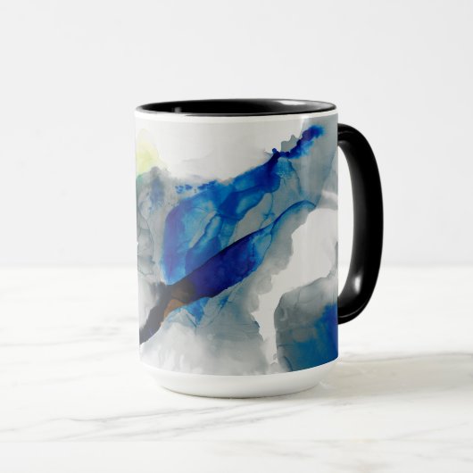 Ephemeral - Blue & Gray Tasse (VorderseiteRechts)