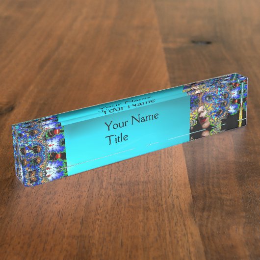 EPHEMERAL/FARBHAFTE FRAKTAL-MASSE IN BLAU NAMENSPLAKETTE (Seite)