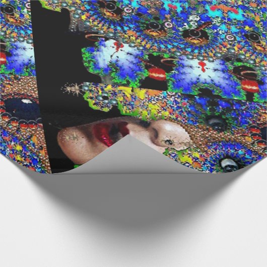 EPHEMERAL FRAKTAL MASK GESCHENKPAPIER (Ecke)