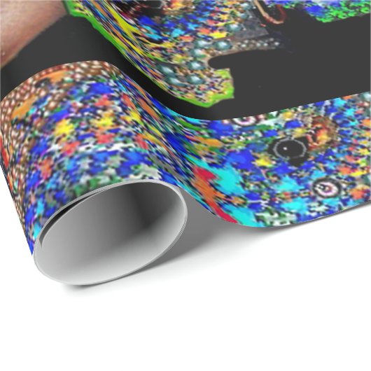 EPHEMERAL FRAKTAL MASK GESCHENKPAPIER (Rolleneckpunkt)