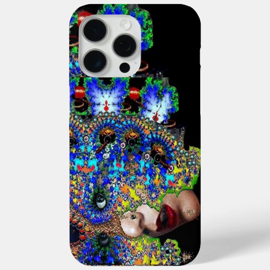 EPHEMERAL/FRAU MIT FARBIGEM FRAKTAL Case-Mate iPhone HÜLLE (Rückseite)