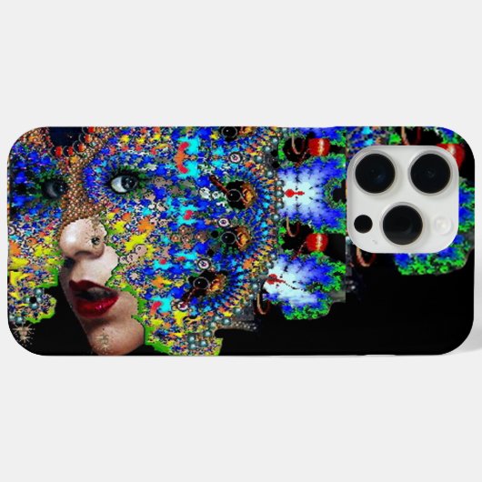 EPHEMERAL/FRAU MIT FARBIGEM FRAKTAL Case-Mate iPhone HÜLLE (Rückseite (Horizontal))