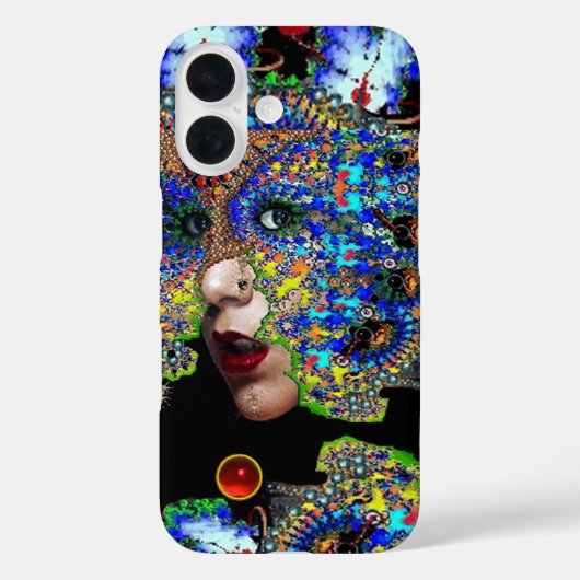 EPHEMERAL/FRAU MIT FARBIGEM FRAKTAL Case-Mate iPhone HÜLLE (Rückseite)