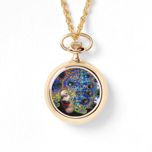 EPHEMERAL / FRAU MIT FRAKTAL MASK ARMBANDUHR (Vorderseite)