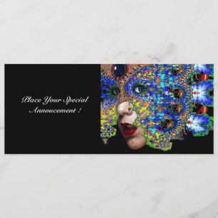 EPHEMERAL,halloween masquerade ball, blau maske Ankündigung