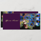 EPHEMERAL Halloween Masquerade Ball Einladung (Vorne/Hinten)