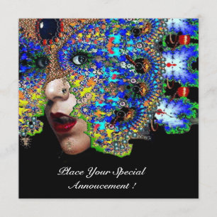 EPHEMERAL Mardi Gras Masquerade Ball, Blaumaske Ankündigung