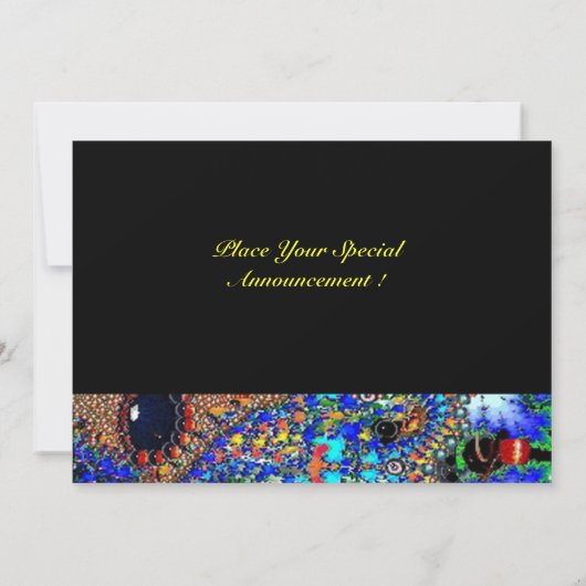 EPHEMERAL Mardi Gras Masquerade Ball, Blaumaske Ankündigung (Rückseite)