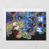 EPHEMERAL Mardi Gras Masquerade Ball, Blaumaske Ankündigung (Vorderseite)