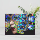 EPHEMERAL Mardi Gras Masquerade Ball, Blaumaske Ankündigung (Stehend Vorderseite)