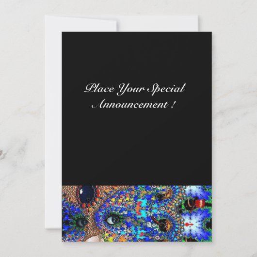 EPHEMERAL Mardi Gras Masquerade Ball, Blaumaske Ankündigung (Rückseite)