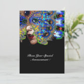 EPHEMERAL Mardi Gras Masquerade Ball, Blaumaske Ankündigung (Stehend Vorderseite)