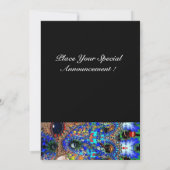 EPHEMERAL Mardi Gras Masquerade Ball, Blaumaske Ankündigung (Rückseite)