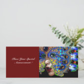 EPHEMERAL Mardi Gras Masquerade Ball, Blaumaske Ankündigung (Stehend Vorderseite)