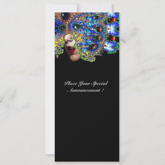 EPHEMERAL-Maskenball, Kostümball, Rosa, Fuchsia Ankündigung (Rückseite)