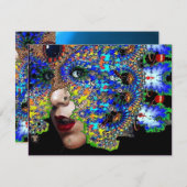 EPHEMERAL masquerade costume ball, blauer Saphir Ankündigung (Vorne/Hinten)