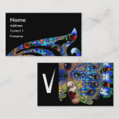 EPHEMERAL MONOGRAM Schönheit, Salon, Wellness-Cent Visitenkarte (Vorne/Hinten)