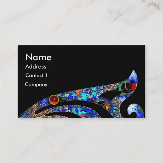 EPHEMERAL MONOGRAM Schönheit, Salon, Wellness-Cent Visitenkarte (Vorderseite)