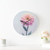 Ephemeral Petal Sketch Große Wanduhr (Zuhause)