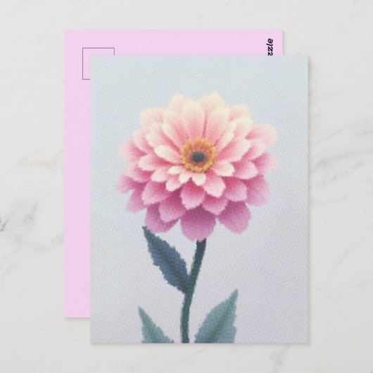 Ephemeral Petal Sketch Postkarte (Vorne/Hinten)