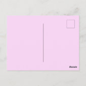 Ephemeral Petal Sketch Postkarte (Rückseite)