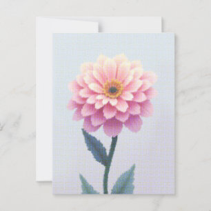 Ephemeral Petal Sketch Postkarte