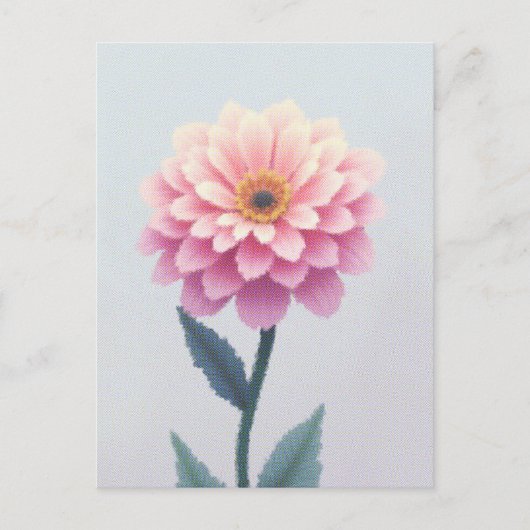 Ephemeral Petal Sketch Postkarte (Vorderseite)