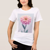 Ephemeral Petal Sketch Tri-Blend Shirt (Vorderseite)