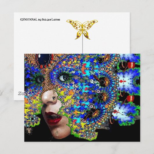 EPHEMERAL POSTKARTE (Vorne/Hinten)