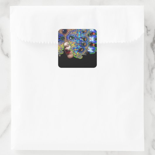 EPHEMERAL QUADRATISCHER AUFKLEBER (Tasche)