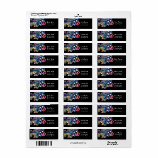 EPHEMERAL RED PINK RUBY MONOGRAMM Black (Vorne)