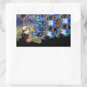 EPHEMERAL Red Ruby Rechteckiger Aufkleber (Tasche)