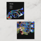 EPHEMERAL RUBY / Schönheitssalon, Wellness-Center, Quadratische Visitenkarte (Vorne/Hinten)