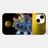 EPHEMERAL, SCHÖNHEIT MIT MASK Gelbes Topaz-Gem Case-Mate iPhone Hülle (Rückseite (Horizontal))