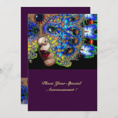 EPHEMERAL Sweet 16 Masquerade Ball Einladung (Vorne/Hinten)