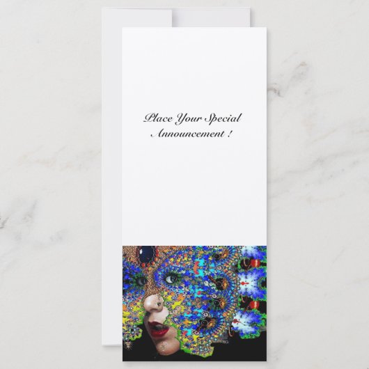 EPHEMERAL Sweet 16 Masquerade Ball Einladung (Rückseite)