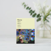 EPHEMERAL weiß blau schwarz Visitenkarte