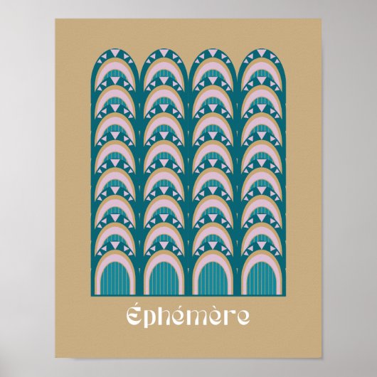 éphémère Art Deco Stil Poster (Vorne)
