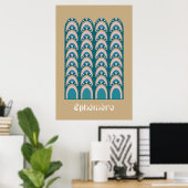 éphémère Art Deco Stil Poster (Heimbüro)