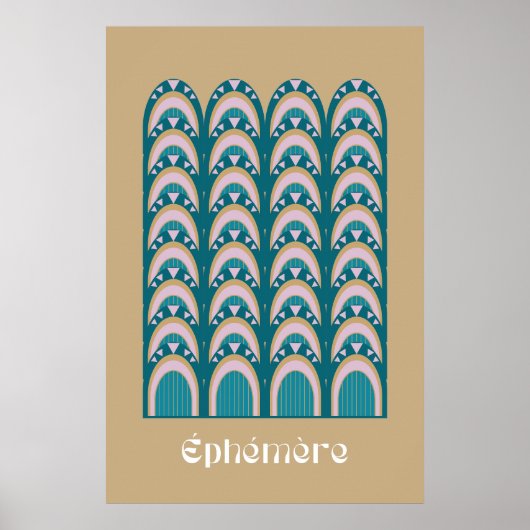 éphémère Art Deco Stil Poster (Vorne)