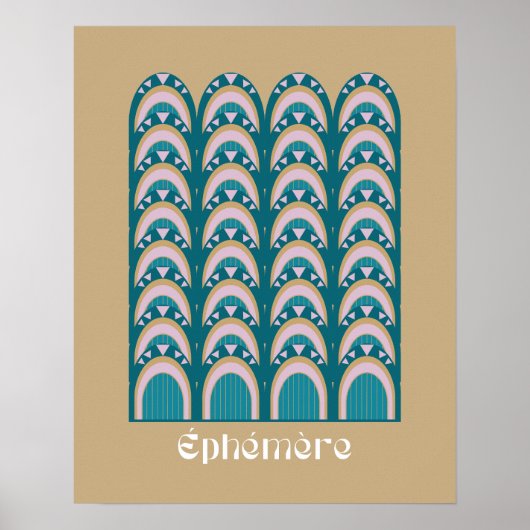 éphémère Art Deco Stil Poster (Vorne)